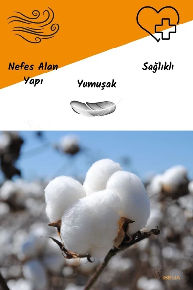 Viselia Yastık Boncuk Elyaf Uyku Yastığı Pamuklu Dikişli 800 gr + Pamuklu Fermuarlı Kılıf 5 Adet - 2