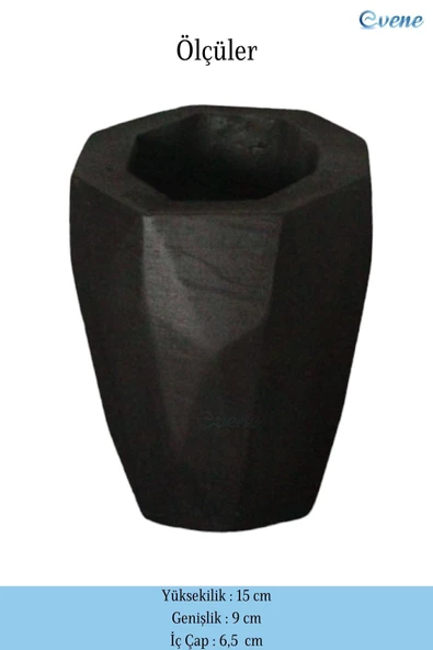 Evene Diş Fırçalığı Diş Fırçalık Diş Fırçası Standı Diş Fırçası Tutucu Siyah Model 19 - Resim 2