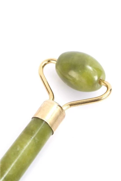 Evene Yüz Masaj Aleti Yüz Masaj Taşı Yeşim Taşı Face Roller Yüz Sıkılaştırıcı Jade Roller - 2