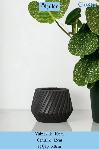 Evene Tezgah Üstü Kaşıklık Dekoratif Dik Kaşıklık Silindir Kaşıklık Siyah Renk Model 21 - Resim 2