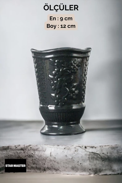 Star Master Diş Fırçası Kabı Diş Fırçalığı Fırçalık Siyah Renk Model 9 - Resim 3