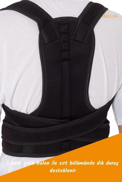 Viselia Dik Duruş Korsesi Bel Korsesi Manyetik Duruş Korsesi Posturex Korse - 2