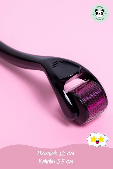 Pandogo Titanyum Iğneli Dermaroller Saç Çıkarma Tarağı Ince Uçlu 0,5 Mm - Resim 5