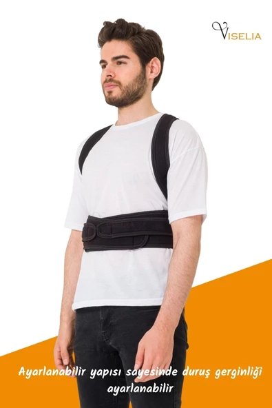 Viselia Dik Duruş Korsesi Bel Korsesi Manyetik Duruş Korsesi Posturex Korse - 5