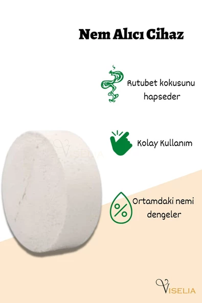 Viselia Nem Alıcı Yedek Tablet 24 Adet 450 Gr Rutubet Giderici Önleyici Küf Engelleyici - Resim 3