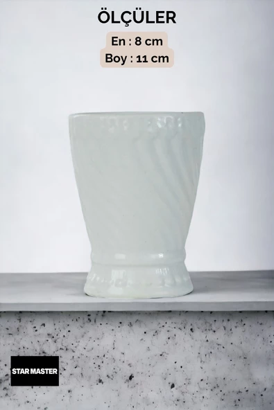 Star Master Diş Fırçası Kabı Diş Fırçalığı Fırçalık Beyaz Renk Model 14 - Resim 3