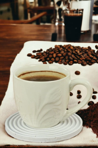 METAFOX Bardak Altlığı Beyaz 4 Adet Model 4 - 2