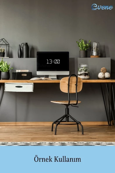 Evene Gizli Çekmece Organizer Masa Altı Saklama Kabı Beyaz Renk Model 5 - Resim 4