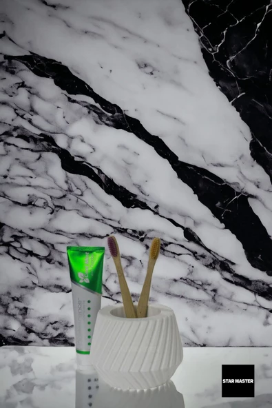 Star Master Diş Fırçası Kabı Diş Fırçalığı Fırçalık Beyaz Renk Model 21 - Resim 2