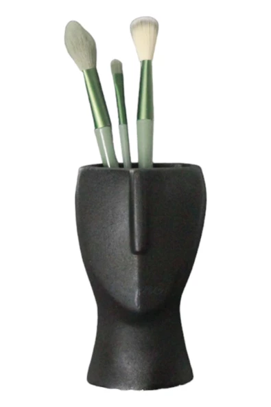 Evene Makyaj Organizeri Makyaj Fırçalığı Makyaj Organizer Düzenleyici Siyah Renk Model 23 ürün görseli 1