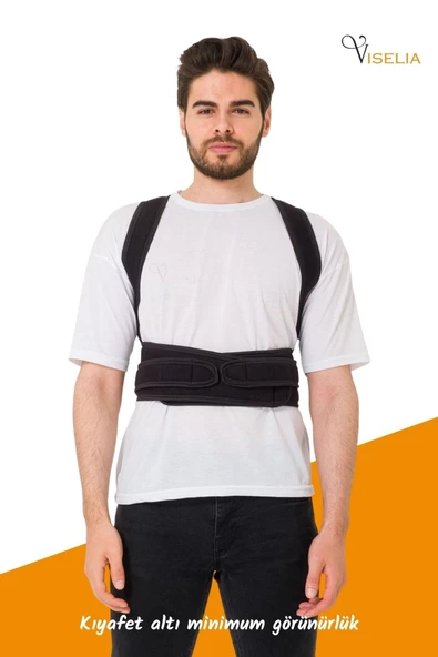 Viselia Dik Duruş Korsesi Bel Korsesi Manyetik Duruş Korsesi Posturex Korse - 6