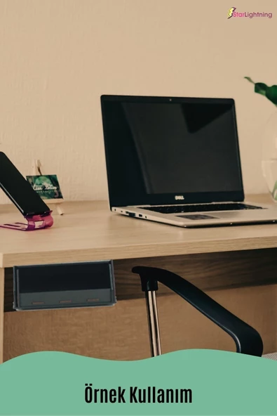 StarLightning Gizli Çekmece Organizer Masa Altı Saklama Kabı Siyah Renk Model 6 - Resim 8