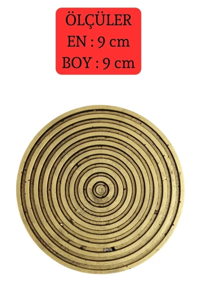 METAFOX Bardak Altlığı Altın Eskitme 4 Adet Model 4 - Resim 4