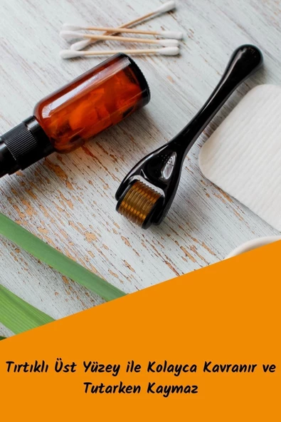 Viselia Dermaroller Cilt Saç Yüz Bakımı Saklama Kaplı 540 Iğneli 0.50 Mm + Jade Roller Yüz Masaj Aleti Seti - 4