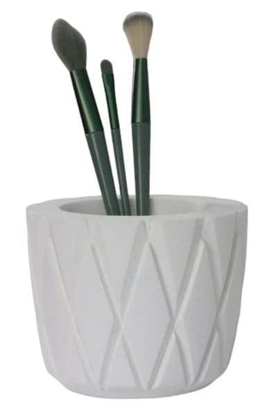 Evene Makyaj Organizeri Makyaj Fırçalığı Makyaj Organizer Düzenleyici Beyaz Renk Model 18 ürün görseli 1