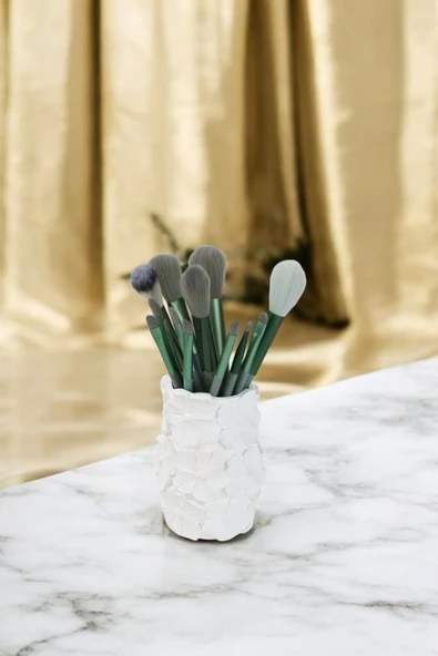 tambana Makyaj Fırçası Organizer Kozmetik Makyaj Düzenleyici Beyaz Model 16 ürün görseli 1