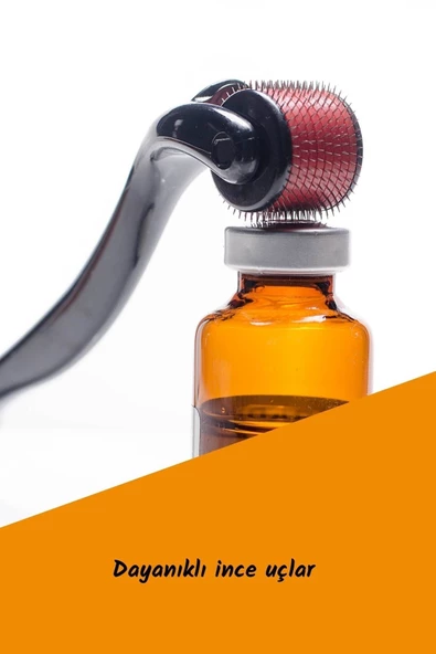 Viselia Dermaroller Cilt Saç Yüz Bakımı Saklama Kaplı 540 Iğneli 0.50 Mm + Jade Roller Yüz Masaj Aleti Seti - 5