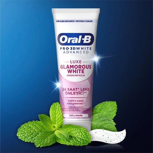 Oral-B Pro 3D White Advanced Luxe Glamorous White Diş Macunu 75 Ml - 9