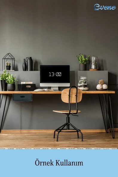 Evene Gizli Çekmece Organizer Masa Altı Saklama Kabı Siyah Renk Model 5 - 4