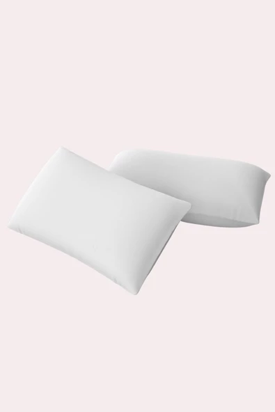 Viselia Yastık Boncuk Elyaf Antibakteriyel Dolgu Yumuşak Uyku Yastığı Pamuklu Dikişli Kılıf 1000 Gr 2 Adet ürün görseli 1