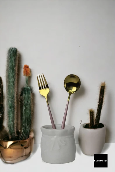 METAFOX Tezgah Kaşıklık Modern Tezgah Üstü Kaşıklık Dekoratif Dik Kaşıklık Beyaz Renk Model 8 - Resim 2