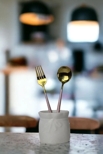 METAFOX Tezgah Kaşıklık Modern Tezgah Üstü Kaşıklık Dekoratif Dik Kaşıklık Beyaz Renk Model 8 ürün görseli 1