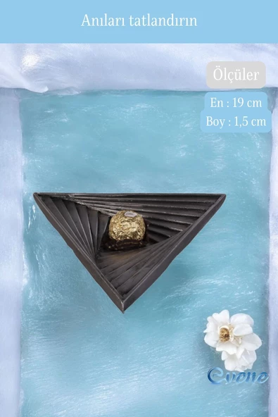 Evene Şekerlik Gümüş Eskitme Renk Sunumluk Drajelik Dekoratif Tabak Model 14 - Resim 3