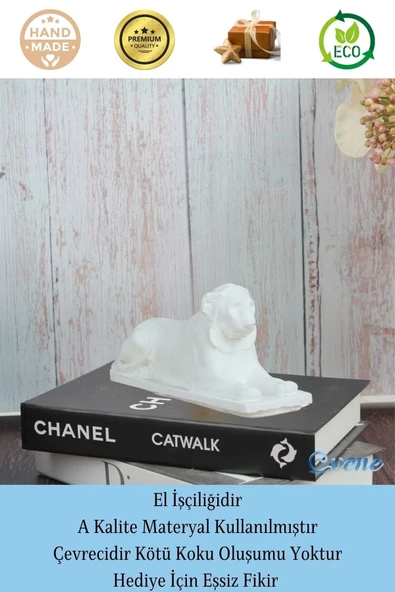 Evene Biblo Dekoratif Obje Heykel Biblo Aslan Biblo Dekoratif Süs Eşyası Model 1 - Resim 4