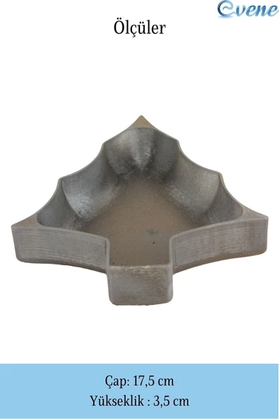 Evene Şekerlik Siyah Renk Sunumluk Drajelik Dekoratif Tabak Ağaç Model - Resim 2