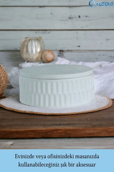 Evene Kapaklı Şekerlik Drajelik Şekerlik Model 21 - Resim 4