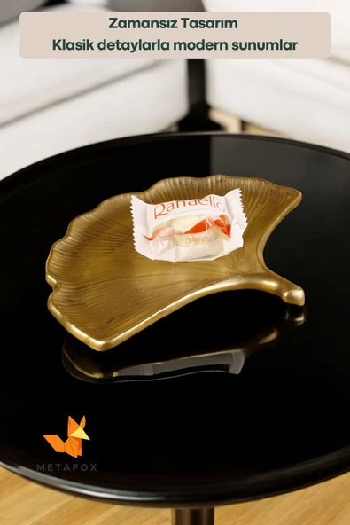 METAFOX Şekerlik Lokumluk Drajelik Altın Eskitme Renk Model 19 - Resim 5