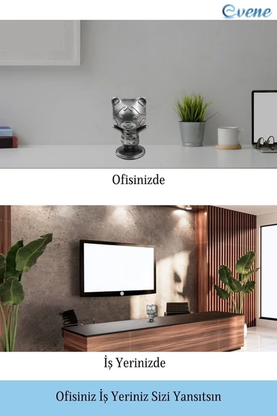 Evene Dekoratif Küçük Ayı Biblo Heykel El Yapımı Hediyelik Süs Eşyası Sevimli Model Tasarım Ürünü - Resim 8