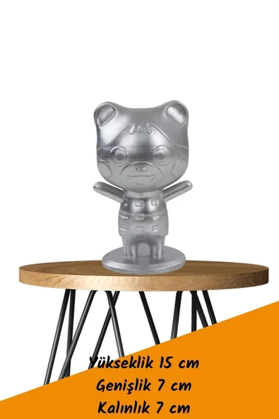 Viselia Dekoratif Küçük Ayı Biblo Heykel El Yapımı Hediyelik Süs Eşyası Sevimli Model Tasarım Ürünü - Resim 4