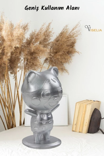 Viselia Dekoratif Küçük Ayı Biblo Heykel El Yapımı Hediyelik Süs Eşyası Sevimli Model Tasarım Ürünü - Resim 6