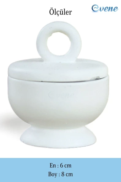 Evene Kapaklı Şekerlik Drajelik Şekerlik Model 12 - Resim 2