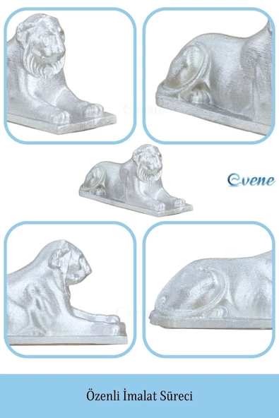 Evene Biblo Dekoratif Obje Heykel Biblo Aslan Biblo Dekoratif Süs Eşyası Model 1 - Resim 5