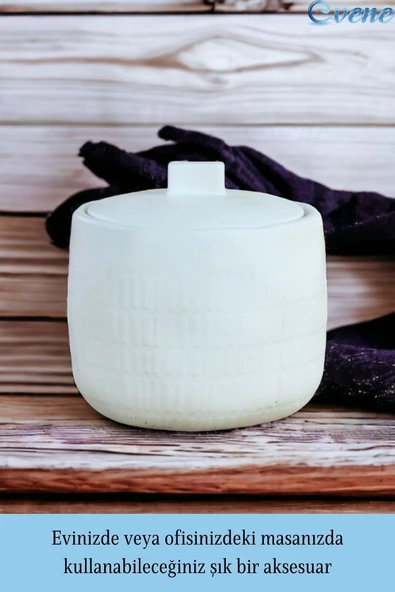 Evene Kapaklı Şekerlik Drajelik Şekerlik Model 17 - Resim 4