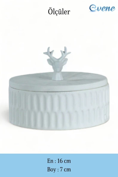 Evene Kapaklı Şekerlik Drajelik Şekerlik Model 22 - Resim 2