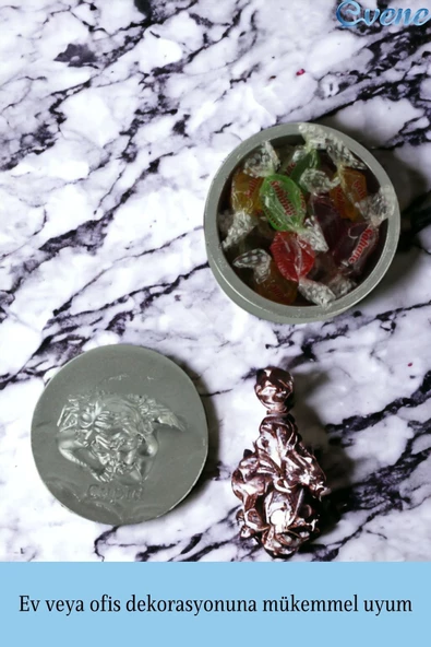 Evene Kapaklı Şekerlik Drajelik Şekerlik Model 20 - Resim 3