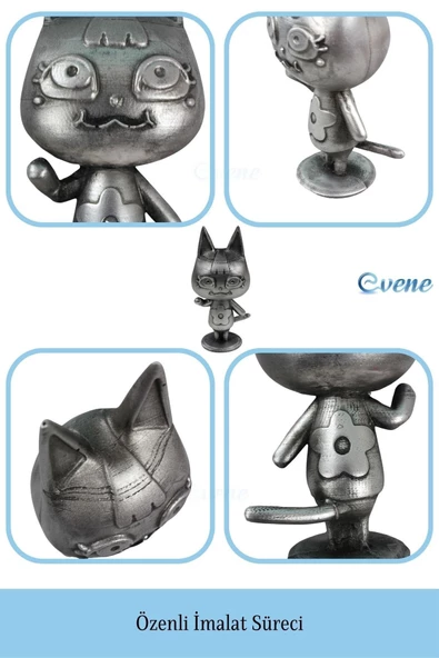 Evene Biblo Dekoratif Obje Heykel Biblo Dekoratif Süs Eşyası Model 26 Kedi Biblo - Resim 5