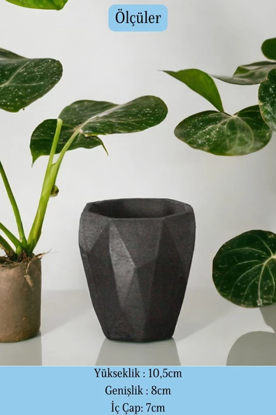 Evene Tezgah Üstü Kaşıklık Dekoratif Dik Kaşıklık Silindir Kaşıklık Siyah Renk Model 2 - Resim 2