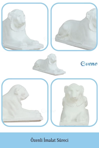 Evene Biblo Dekoratif Obje Heykel Biblo Aslan Biblo Dekoratif Süs Eşyası Model 1 - Resim 5