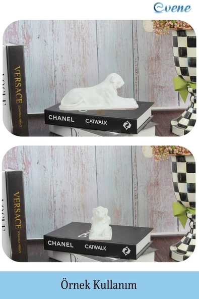 Evene Biblo Dekoratif Obje Heykel Biblo Aslan Biblo Dekoratif Süs Eşyası Model 1 - Resim 2
