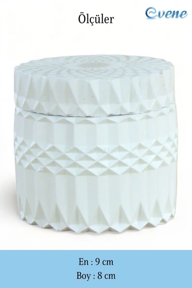 Evene Kapaklı Şekerlik Drajelik Şekerlik Model 13 - Resim 2