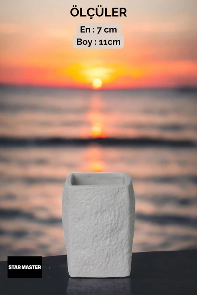 METAFOX Tezgah Kaşıklık Modern Tezgah Üstü Kaşıklık Dekoratif Dik Kaşıklık Beyaz Renk Model 7 - Resim 3