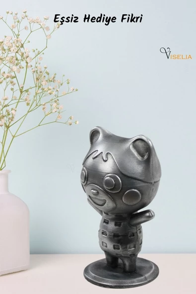 Viselia Dekoratif Küçük Ayı Biblo Heykel El Yapımı Hediyelik Süs Eşyası Sevimli Model Tasarım Ürünü - Resim 7