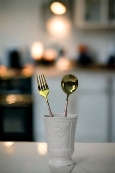 METAFOX Tezgah Kaşıklık Modern Tezgah Üstü Kaşıklık Dekoratif Dik Kaşıklık Beyaz Renk Model 9 ürün görseli 1