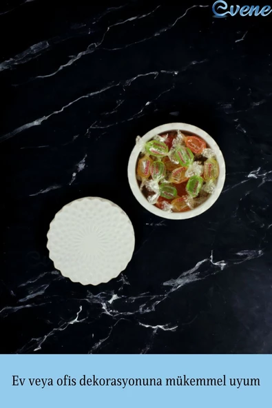 Evene Kapaklı Şekerlik Drajelik Şekerlik Model 13 - Resim 3