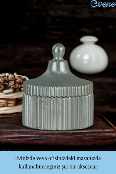 Evene Kapaklı Şekerlik Drajelik Şekerlik Model 15 - Resim 4