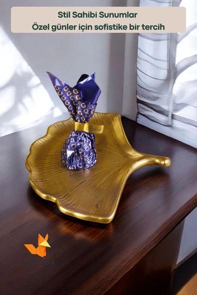 METAFOX Şekerlik Lokumluk Drajelik Altın Eskitme Renk Model 19 - Resim 2